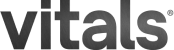 vitals logo in dark grey text